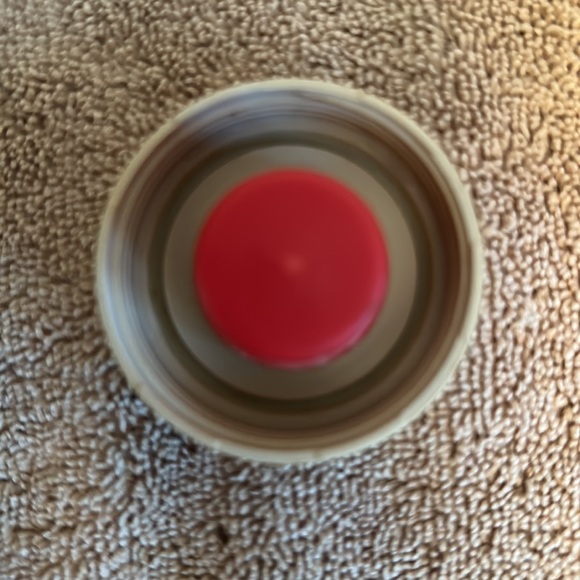 Vintage Thermos Pea Green/Cream Insulated Glass Insulated Travel Bottle - Picture 8 of 13